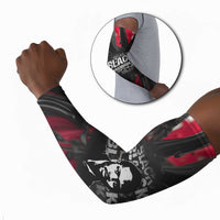 Steve Biko Arm Sleeves with Black Consciousness Portrait, Power Fist Symbol and Red-Black Freedom - Wonder Print Shop
