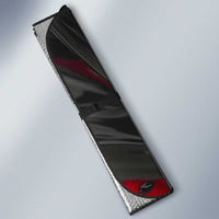 Steve Biko Auto Sun Shade with Black Consciousness Portrait, Power Fist Symbol and Red-Black Freedom - Wonder Print Shop