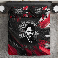 Steve Biko Bedding Set with Black Consciousness Portrait, Power Fist Symbol and Red-Black Freedom - Wonder Print Shop