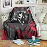 Steve Biko Blanket with Black Consciousness Portrait, Power Fist Symbol and Red-Black Freedom - Wonder Print Shop