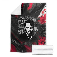 Steve Biko Blanket with Black Consciousness Portrait, Power Fist Symbol and Red-Black Freedom - Wonder Print Shop