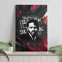Steve Biko Canvas Wall Art with Black Consciousness Portrait, Power Fist Symbol and Red-Black Freedom - Wonder Print Shop
