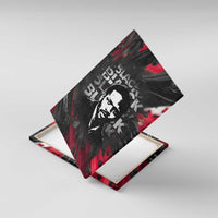 Steve Biko Canvas Wall Art with Black Consciousness Portrait, Power Fist Symbol and Red-Black Freedom - Wonder Print Shop
