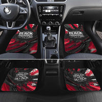 Steve Biko Car Mats with Black Consciousness Portrait, Power Fist Symbol and Red-Black Freedom - Wonder Print Shop