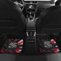 Steve Biko Car Mats with Black Consciousness Portrait, Power Fist Symbol and Red-Black Freedom - Wonder Print Shop