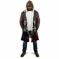 Steve Biko Cloak with Black Consciousness Portrait, Power Fist Symbol and Red-Black Freedom - Wonder Print Shop