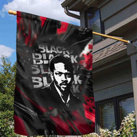 Steve Biko Garden Flag with Black Consciousness Portrait, Power Fist Symbol and Red-Black Freedom - Wonder Print Shop