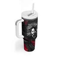 Steve Biko Tumbler With Handle with Black Consciousness Portrait, Power Fist Symbol and Red-Black Freedom - Wonder Print Shop