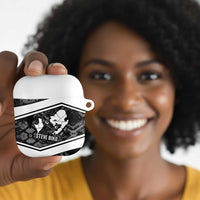 Steve Biko AirPods Case with Monochrome Portrait, Ideas Do Not Die Quote - Wonder Print Shop