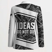 Steve Biko Blazer with Monochrome Portrait, Ideas Do Not Die Quote - Wonder Print Shop