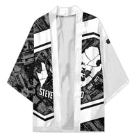 Steve Biko Kimono with Monochrome Portrait, Ideas Do Not Die Quote - Wonder Print Shop