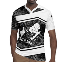 Steve Biko Rugby Jersey with Monochrome Portrait, Ideas Do Not Die Quote - Wonder Print Shop