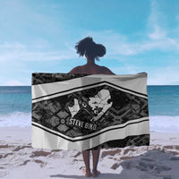 Steve Biko Sarong with Monochrome Portrait, Ideas Do Not Die Quote - Wonder Print Shop