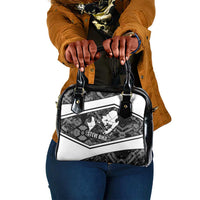 Steve Biko Shoulder Handbag with Monochrome Portrait, Ideas Do Not Die Quote - Wonder Print Shop