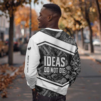 Steve Biko Sweatshirt with Monochrome Portrait, Ideas Do Not Die Quote - Wonder Print Shop