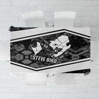 Steve Biko Tablecloth with Monochrome Portrait, Ideas Do Not Die Quote - Wonder Print Shop