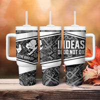 Steve Biko Tumbler With Handle with Monochrome Portrait, Ideas Do Not Die Quote - Wonder Print Shop