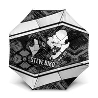 Steve Biko Umbrella with Monochrome Portrait, Ideas Do Not Die Quote - Wonder Print Shop