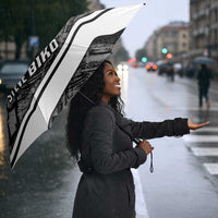 Steve Biko Umbrella with Monochrome Portrait, Ideas Do Not Die Quote - Wonder Print Shop