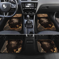 Chinua Achebe Car Mats with Sepia Portrait, Lion Historians Quote and Vintage African Map - Wonder Print Shop