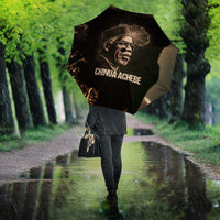 Chinua Achebe Umbrella with Sepia Portrait, Lion Historians Quote and Vintage African Map - Wonder Print Shop
