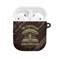 Chinua Achebe AirPods Case with Tribal Symbol Design, The Storyteller Quote and Africa Wrote Back - Wonder Print Shop