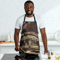 Chinua Achebe Apron with Tribal Symbol Design, The Storyteller Quote and Africa Wrote Back - Wonder Print Shop