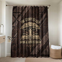 Chinua Achebe Bathroom Set with Tribal Symbol Design, The Storyteller Quote and Africa Wrote Back - Wonder Print Shop