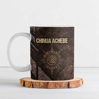 Chinua Achebe Ceramic Mug with Tribal Symbol Design, The Storyteller Quote and Africa Wrote Back - Wonder Print Shop