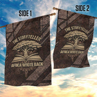 Chinua Achebe Garden Flag with Tribal Symbol Design, The Storyteller Quote and Africa Wrote Back - Wonder Print Shop