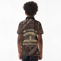 Chinua Achebe Kid Polo Shirt with Tribal Symbol Design, The Storyteller Quote and Africa Wrote Back - Wonder Print Shop