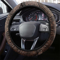 Chinua Achebe Steering Wheel Cover with Tribal Symbol Design, The Storyteller Quote and Africa Wrote Back - Wonder Print Shop