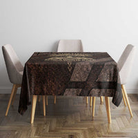 Chinua Achebe Tablecloth with Tribal Symbol Design, The Storyteller Quote and Africa Wrote Back - Wonder Print Shop