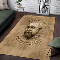 Ngugi wa Thiong O Area Rug Vintage Map Ancient African Library - Decolonising the Mind - Wonder Print Shop