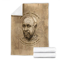 Ngugi wa Thiong O Blanket Vintage Map Ancient African Library - Decolonising the Mind - Wonder Print Shop