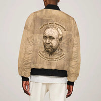 Ngugi wa Thiong O Bomber Jacket Vintage Map Ancient African Library - Decolonising the Mind - Wonder Print Shop
