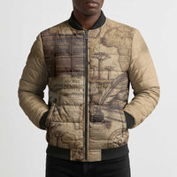 Ngugi wa Thiong O Bomber Puffer Jacket Vintage Map Ancient African Library - Decolonising the Mind - Wonder Print Shop