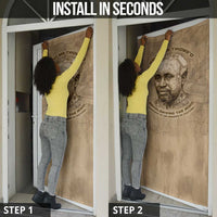 Ngugi wa Thiong O Door Cover Vintage Map Ancient African Library - Decolonising the Mind - Wonder Print Shop