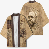 Ngugi wa Thiong O Kimono Vintage Map Ancient African Library - Decolonising the Mind - Wonder Print Shop