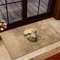 Ngugi wa Thiong O Rubber Doormat Vintage Map Ancient African Library - Decolonising the Mind - Wonder Print Shop