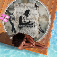 Ngugi wa Thiong O Beach Blanket Graffiti Resist Statement Ink Pen Revolution Fist Literary Activism - Wonder Print Shop