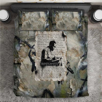 Ngugi wa Thiong O Bedding Set Graffiti Resist Statement Ink Pen Revolution Fist Literary Activism - Wonder Print Shop