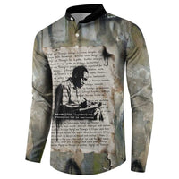 Ngugi wa Thiong O Button Sweatshirt Graffiti Resist Statement Ink Pen Revolution Fist Literary Activism