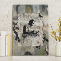 Ngugi wa Thiong O Canvas Wall Art Graffiti Resist Statement Ink Pen Revolution Fist Literary Activism - Wonder Print Shop