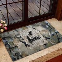 Ngugi wa Thiong O Rubber Doormat Graffiti Resist Statement Ink Pen Revolution Fist Literary Activism - Wonder Print Shop