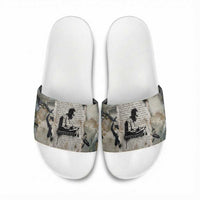 Ngugi wa Thiong O Slide Sandals Graffiti Resist Statement Ink Pen Revolution Fist Literary Activism - Wonder Print Shop