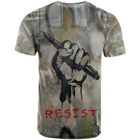 Ngugi wa Thiong O T shirt Graffiti Resist Statement Ink Pen Revolution Fist Literary Activism - Wonder Print Shop
