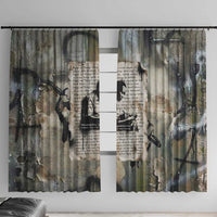 Ngugi wa Thiong O Window Curtain Graffiti Resist Statement Ink Pen Revolution Fist Literary Activism - Wonder Print Shop