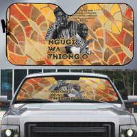 Ngugi wa Thiong O Auto Sun Shade African Literary Icon Portrait Cultural Revival - Wonder Print Shop