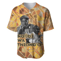 Ngugi wa Thiong O Baseball Jersey African Literary Icon Portrait Cultural Revival - Wonder Print Shop